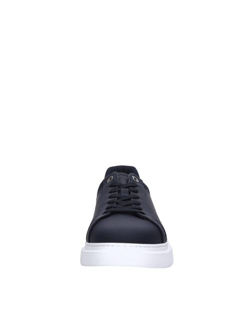 Sneakers in pelle e tessuto HARMONT & BLAINE | EFM242.004.6100BLU-ROSSO